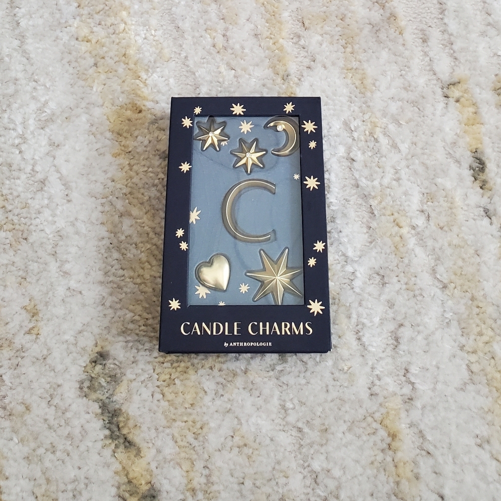 NWT Anthropologie Monogram Candle Charms "C"